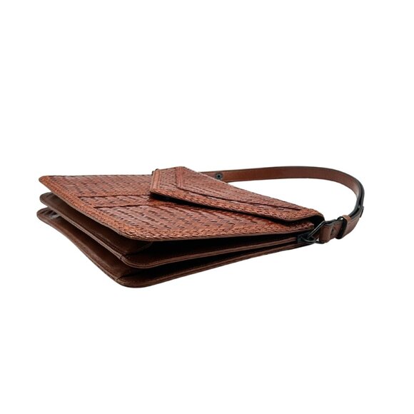 Vintage Yves Saint Laurent Woven & Braided Leather Shoulder Bag - Picture 5 of 9